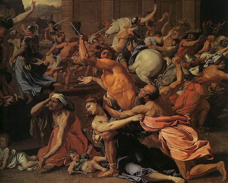 Nicolas Poussin The Rape of the Sabine Women Spain oil painting art
